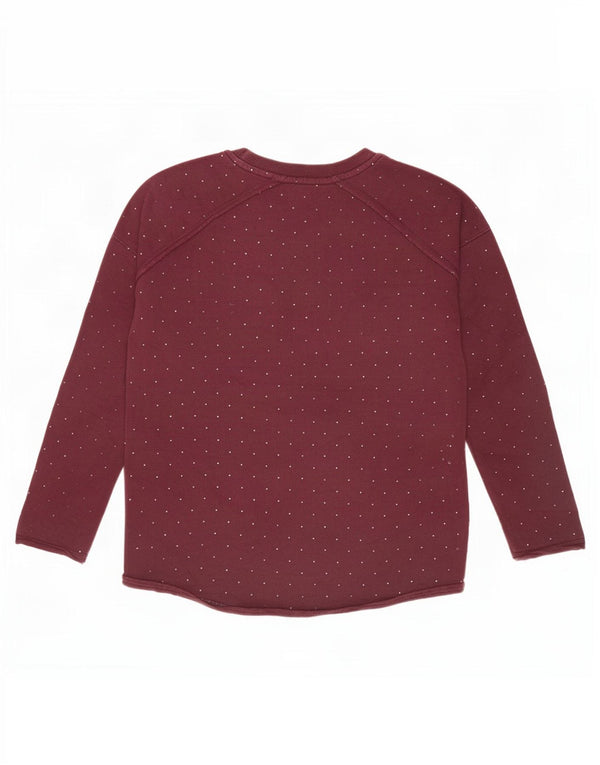 Bluza dziewczęca Sun68 11-12 lat, bawełniana w burgundowe cętki