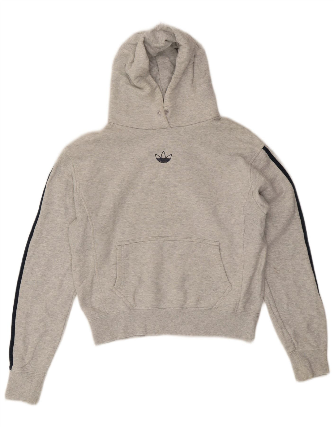 Damska bluza z kapturem Adidas, UK 14, średnia szara bawełna