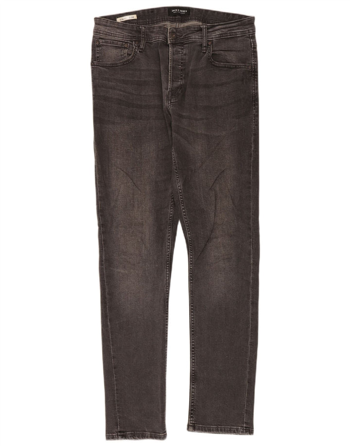 Męskie jeansy Jack & Jones GLENN Slim W32 L32 Szara bawełna