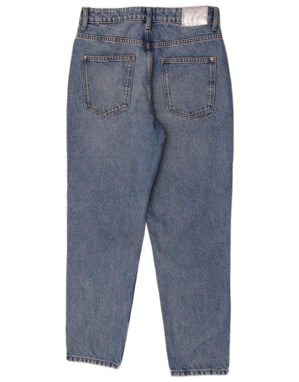 Damskie jeansy Zara z wysokim stanem, zwężane EU 38 Small W28 L28, niebieska bawełna