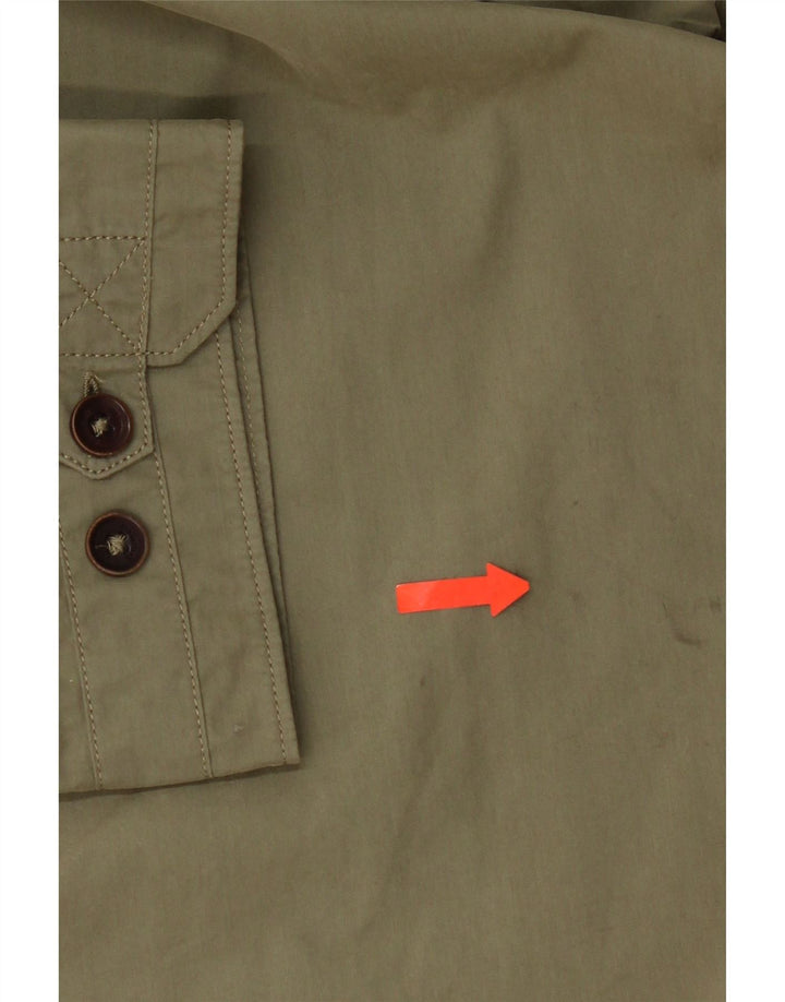 Koszula męska Timberland 3XL, bawełniana khaki