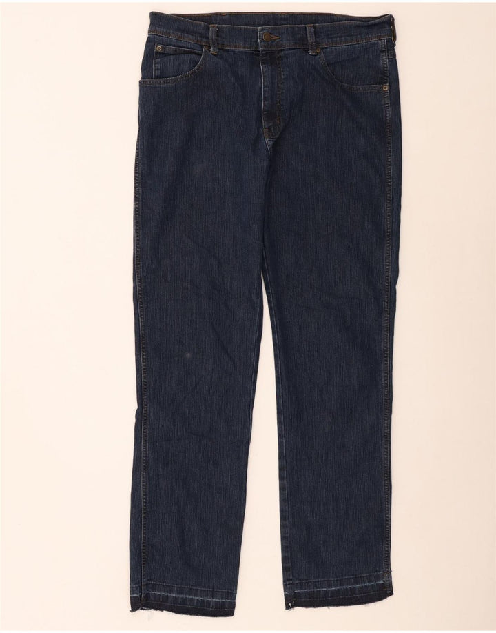 Męskie jeansy Wrangler o prostym kroju W36 L32, niebieskie, bawełniane