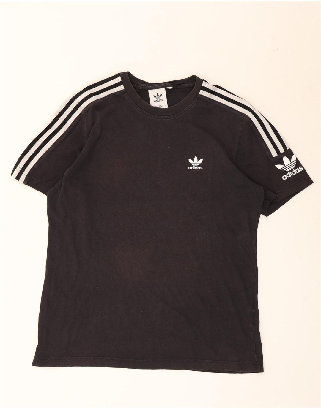 Adidas Męski T-shirt Top Średni Czarny Bawełniany