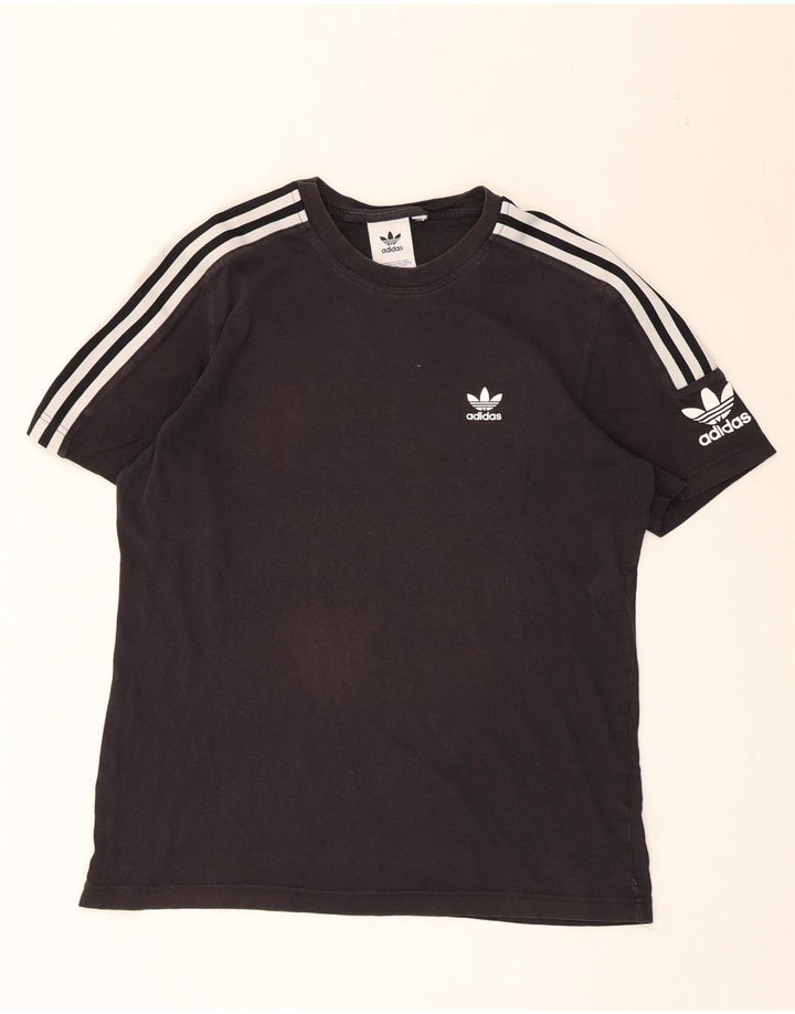 Adidas Męski T-shirt Top Średni Czarny Bawełniany