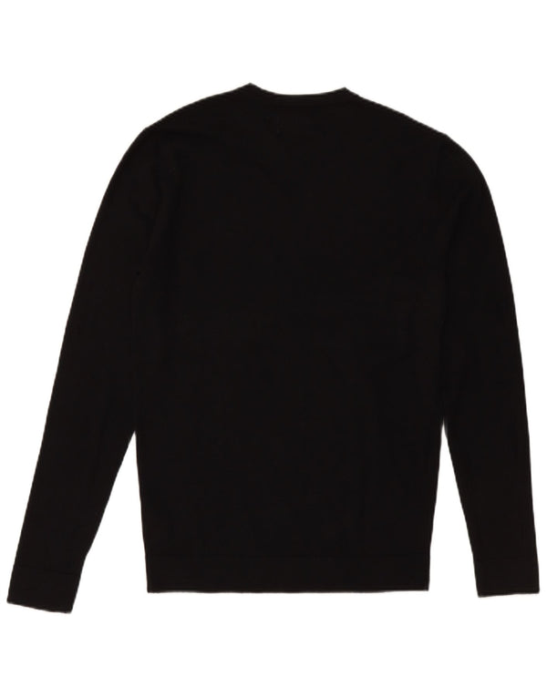 Jack Wills Mens Crew Neck Jumper Sweater XS Black Cotton