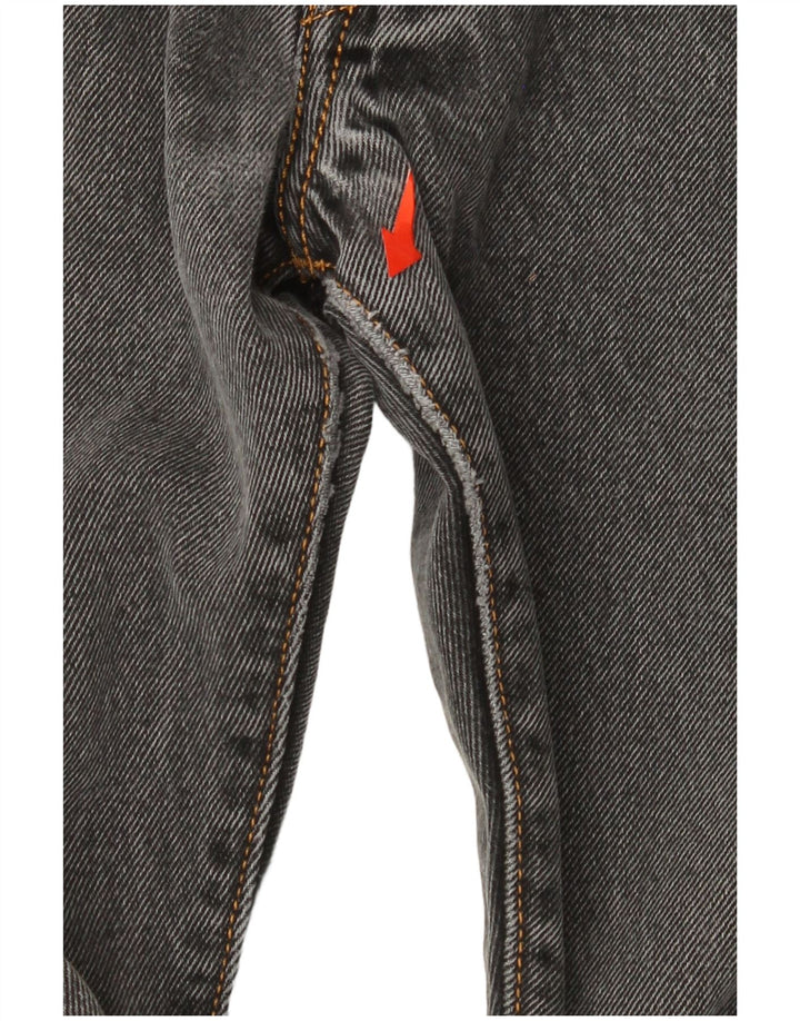 Męskie dżinsy Levi's 501 Straight W32 L32 Szara bawełna