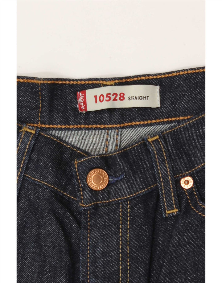 Damskie dżinsy Levi's 528 Straight W27 L30 Granatowa bawełna