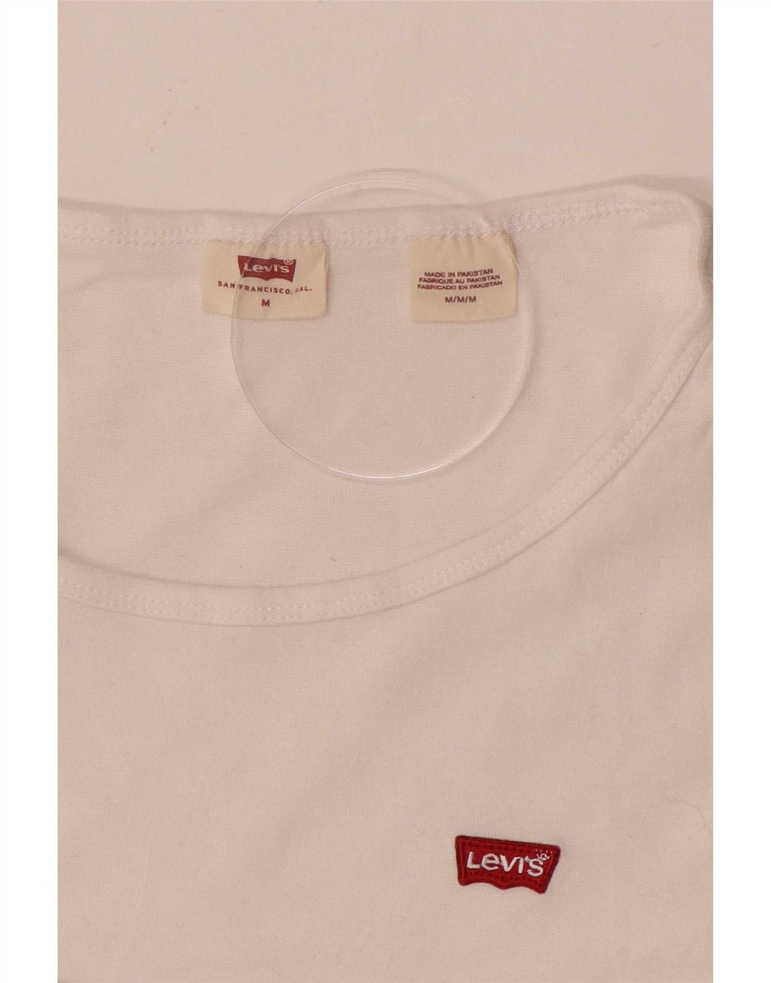 Damski top Levi's z długim rękawem UK 12, średni biały