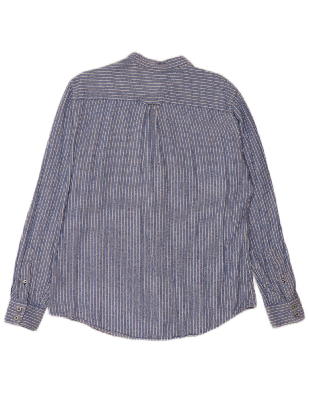 Koszula męska Crew Clothing Średni niebieski lniany w prążki