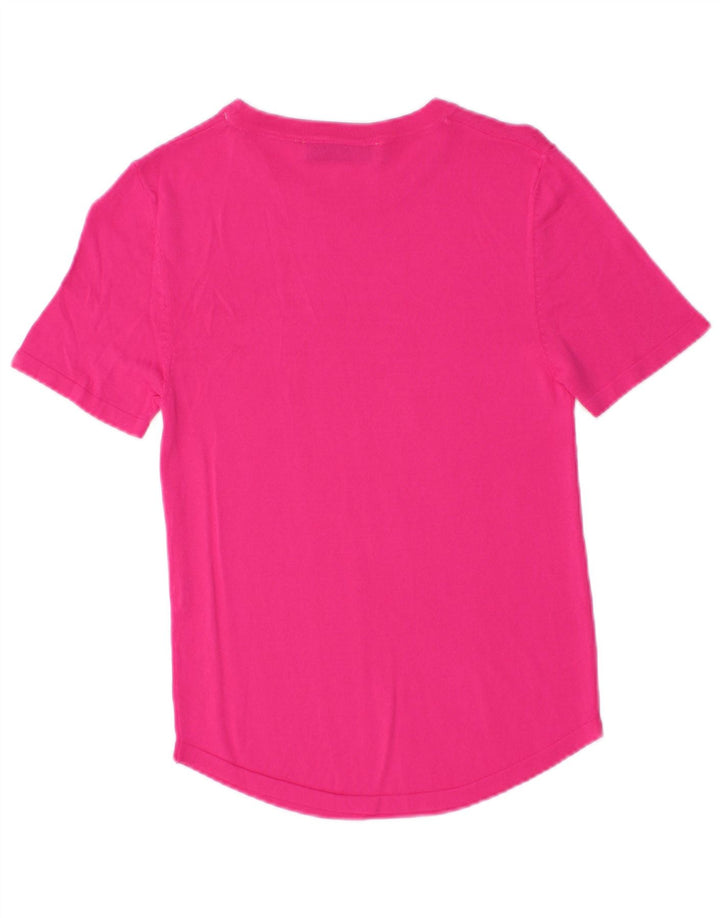 T-shirt damski Zara Top UK 8, mały, różowy