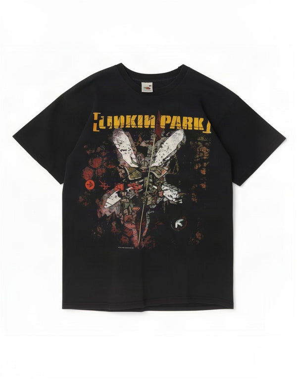 T-shirt męski Linkin Park Hybrid Theory 2002 w stylu vintage, średni czarny