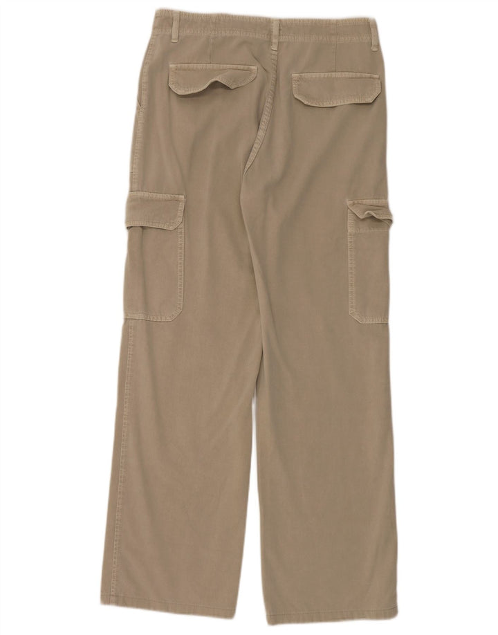 Damskie proste spodnie cargo Zara EU 40 Medium W30 L32 Szara bawełna