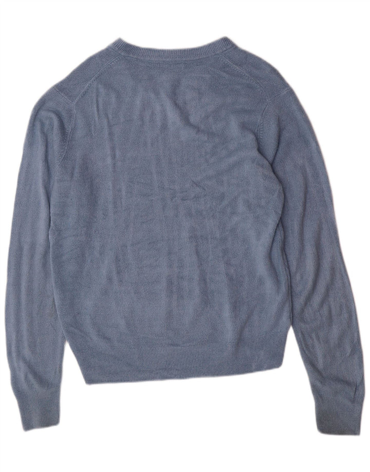 Męski sweter Dockers z dekoltem w szpic, mały niebieski Argyle/diamentowy akryl