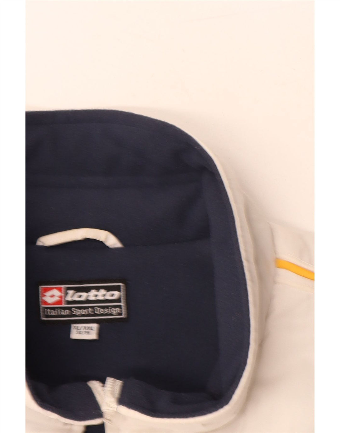 Męska wyściełana kamizelka z grafiką LOTTO IT 52 XL, biały poliester