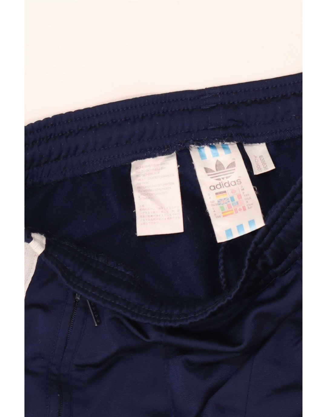 Męskie spodnie dresowe Adidas UK 36/38 Mały granatowy poliester