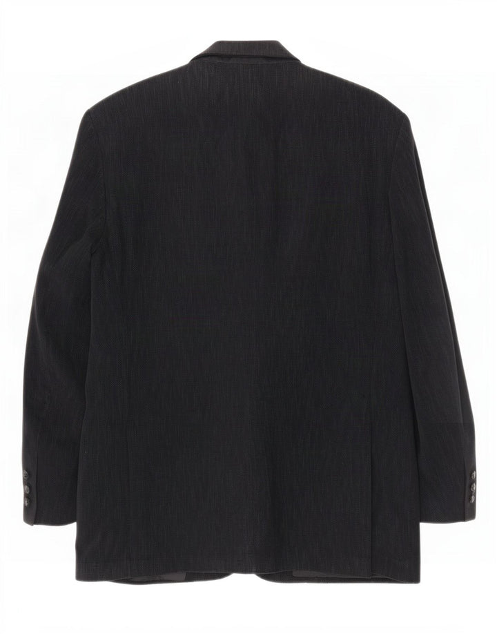 Marks & Spencer Męska marynarka St. Michael Blazer UK 42, duża, czarna, nakrapiana