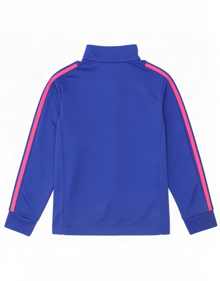 Dres dziewczęcy Adidas Climalite z zamkiem błyskawicznym na szyi, 7-8 lat, niebieski