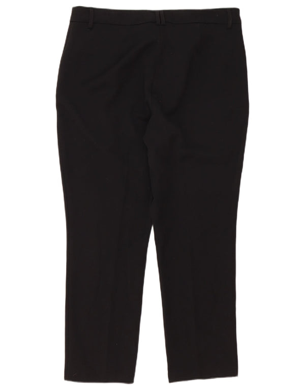 Marks & Spencer Damskie proste spodnie codzienne UK 16 duże W36 L27 czarne