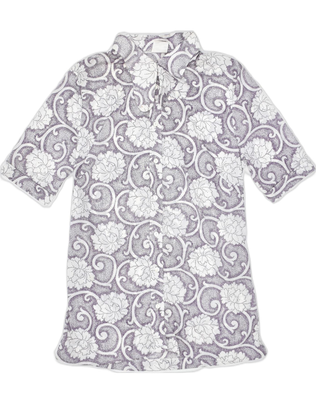 VINTAGE Womens Short Sleeve Shirt IT 52 2XL Multicoloured Floral | Vintage | Thrift | Second-Hand | Used Clothing | Messina Hembry 