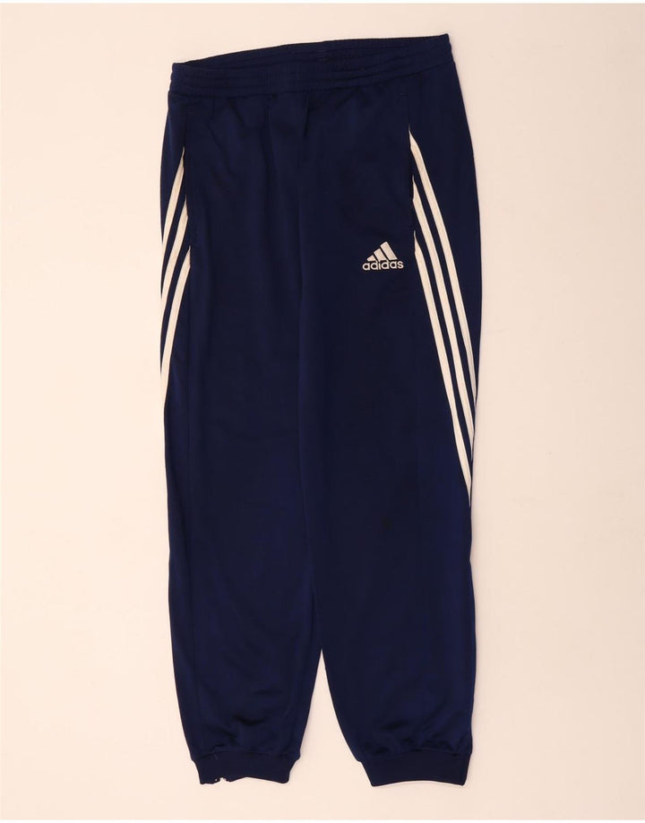 Męskie spodnie dresowe Adidas, średni granatowy poliester