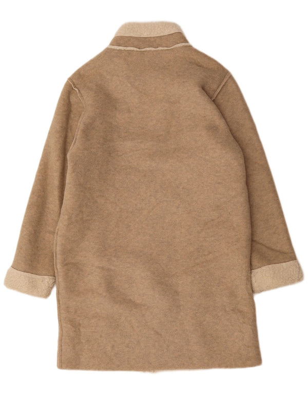 Marks & Spencer Damski płaszcz oversize Sherpa UK 10 Small Beige Flecked