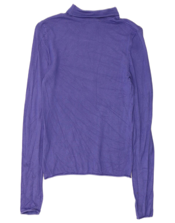 Damski top z długim rękawem Zara UK 8 Small Purple Wiskoza