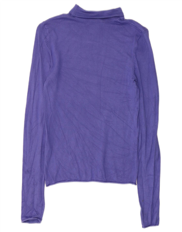 Damski top z długim rękawem Zara UK 8 Small Purple Wiskoza