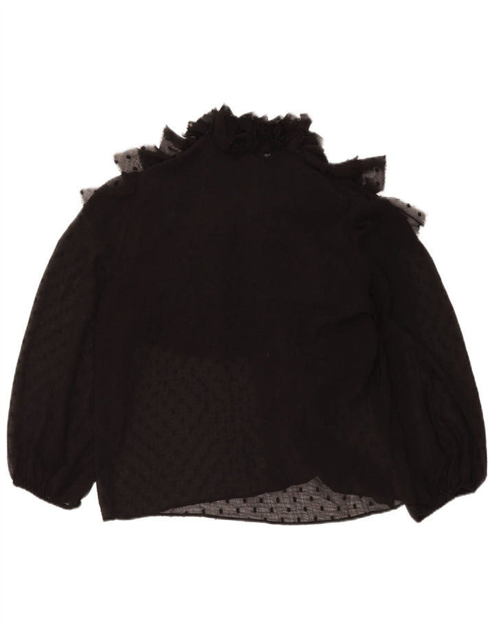 Damska bluzka oversize Zara Top UK 10 Small Black Spotted