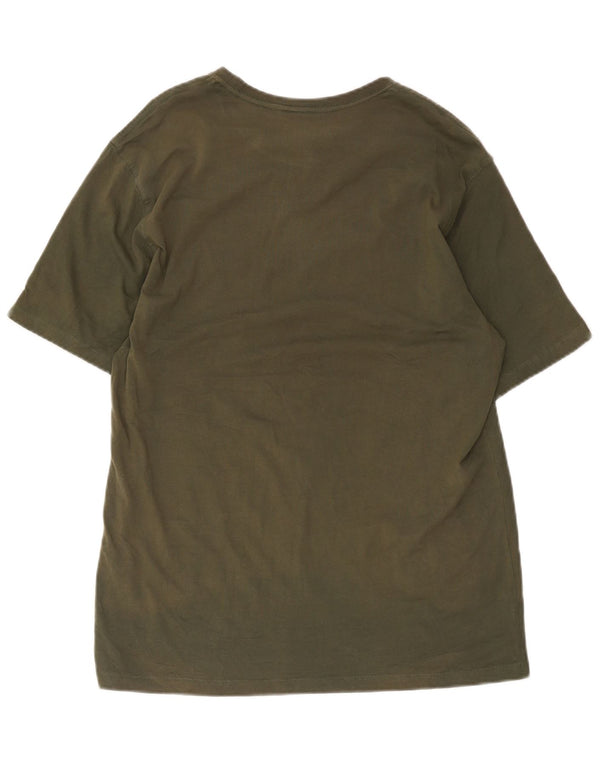 Męski T-shirt Champion z grafiką, top XL, bawełna khaki