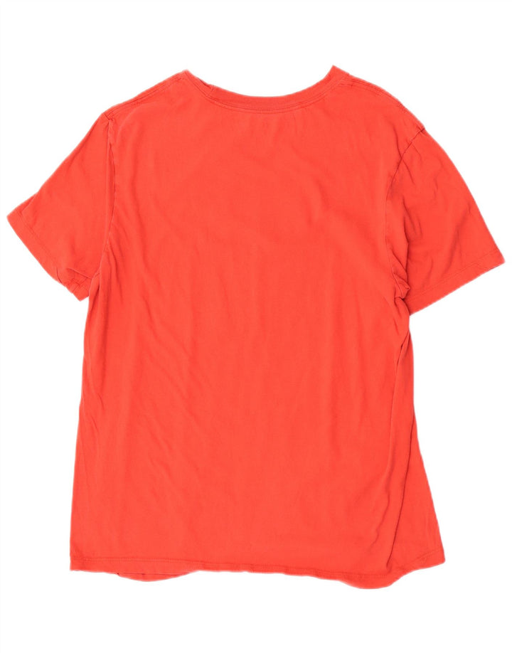 Męski T-shirt z grafiką Nike, bawełniany, średni czerwony