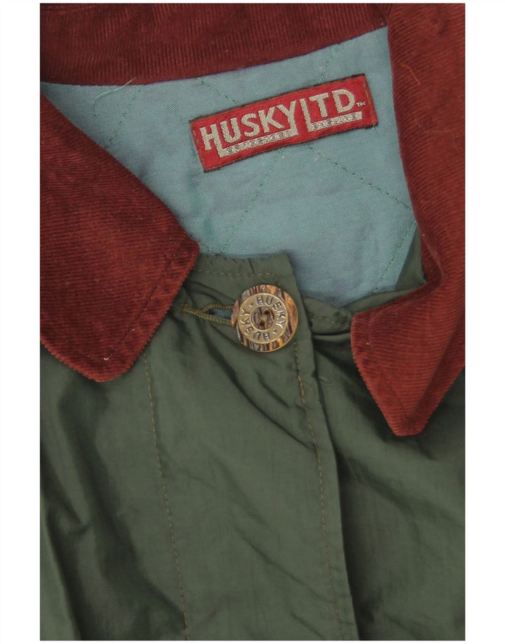 Damski płaszcz ponczo oversize Husky w jednym rozmiarze, zielony