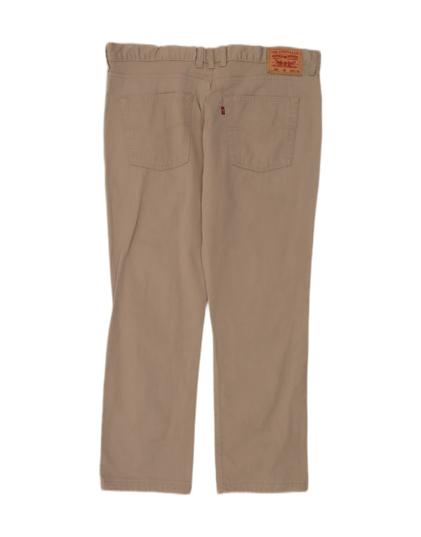 Męskie spodnie Levi's 581 Straight Casual W40 L30 Beżowa bawełna