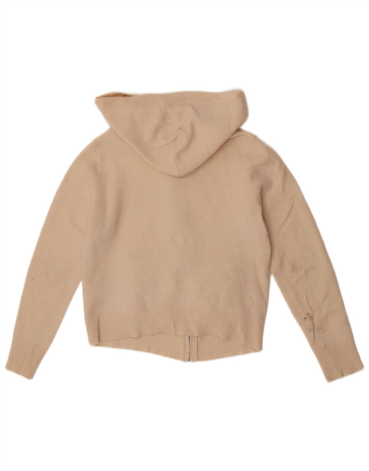 Sweter damski Reiss Crop Cardigan UK 12 Średni złamanej białej wełny