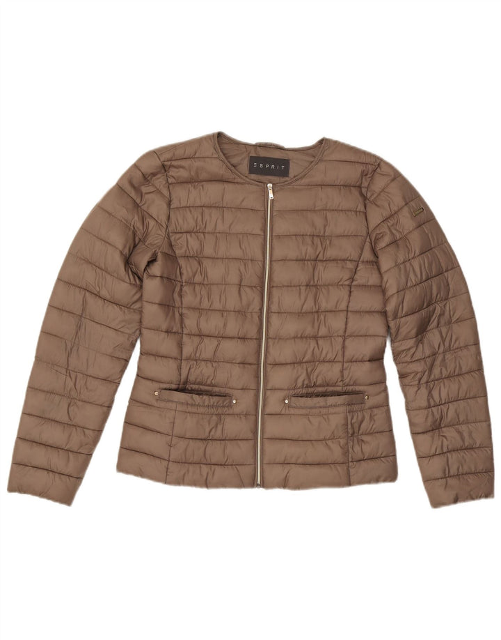 Damska kurtka oversize Esprit UK 6 XS, brązowa, poliester