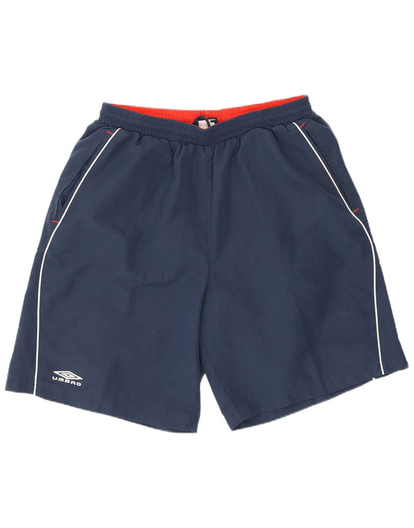 Męskie spodenki sportowe Umbro, duże, granatowe, poliestrowe