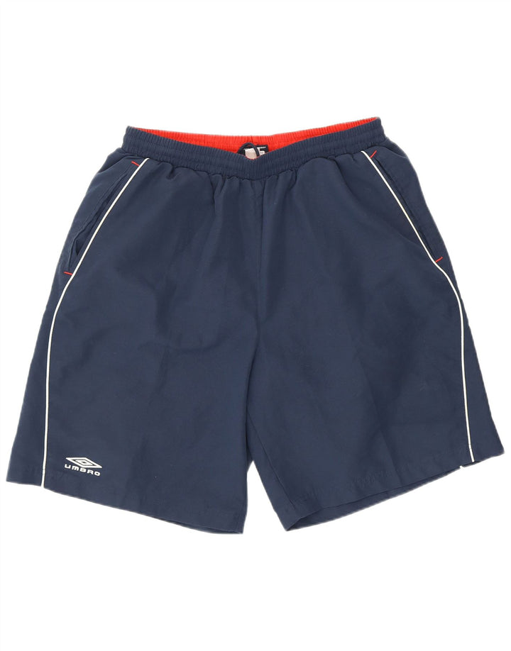 Męskie spodenki sportowe Umbro, duże, granatowe, poliestrowe