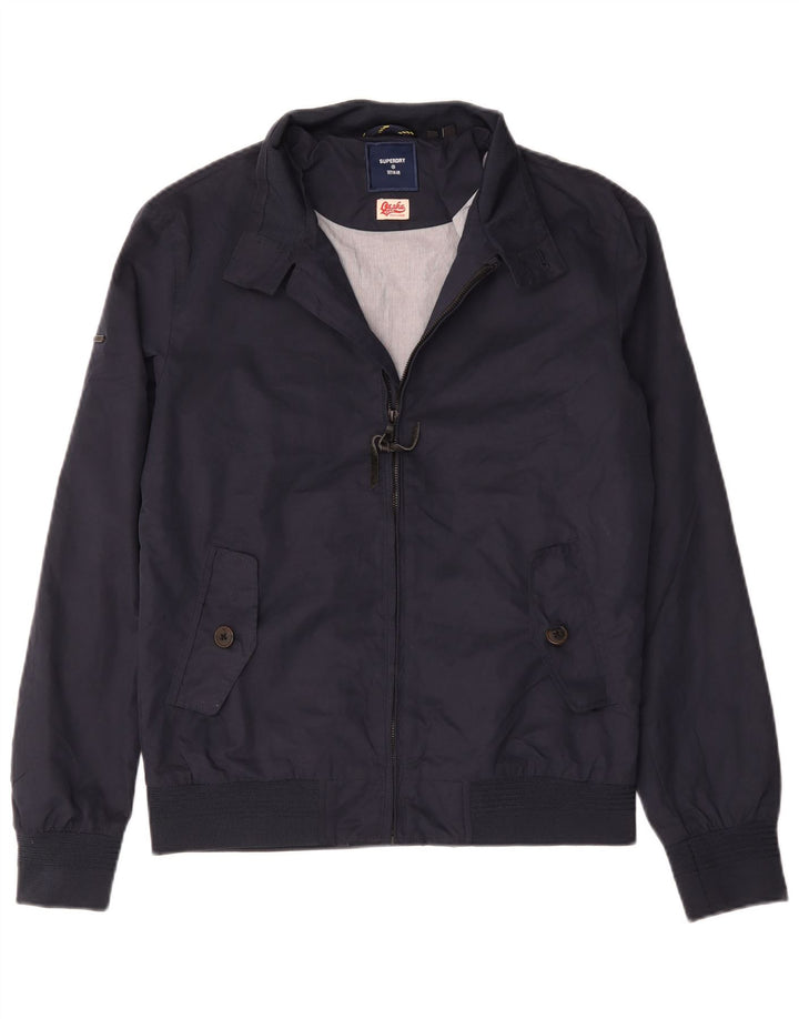 Męska kurtka bomber Superdry UK 36, mała, granatowa, bawełniana