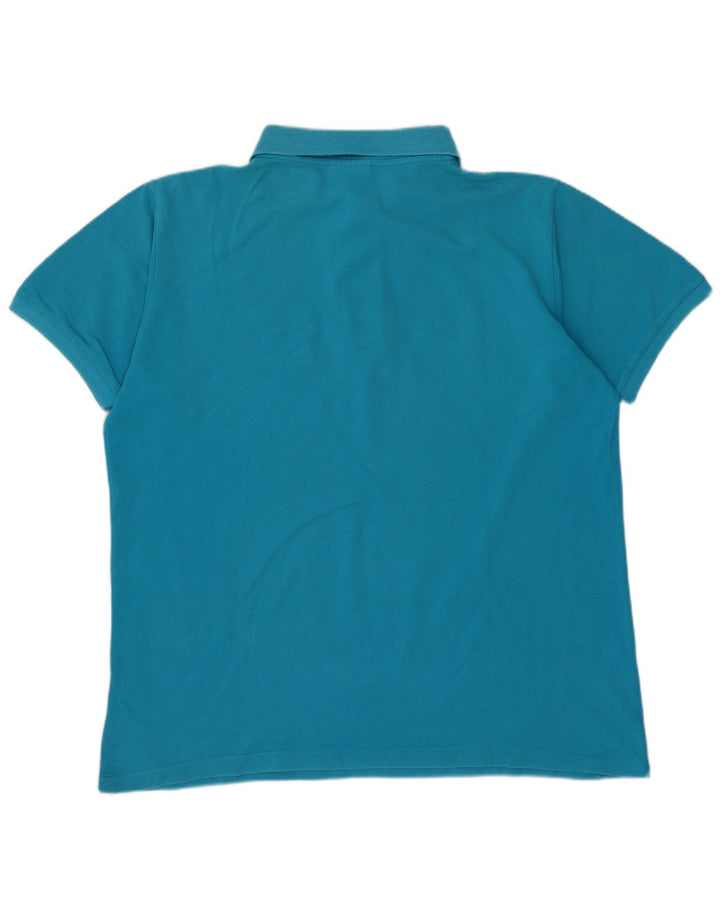 Męska koszulka polo LACOSTE, rozmiar 4, średnia niebieska, bawełniana