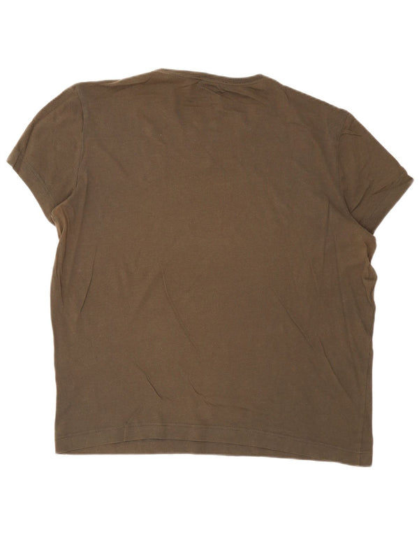 Męski T-shirt z grafiką Calvin Klein Top 2XL Khaki