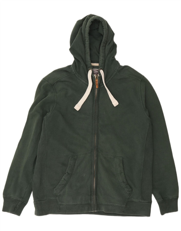 Męski sweter z kapturem i zamkiem FAT FACE 2XL, zielony, bawełniany