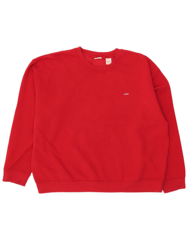 Męska bluza Levi's XL, czerwona, bawełniana