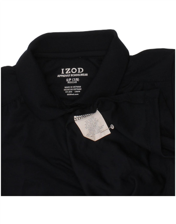 Izod Dziewczęca koszulka polo o regularnym kroju, 7-8 lat, mała, granatowa, poliester