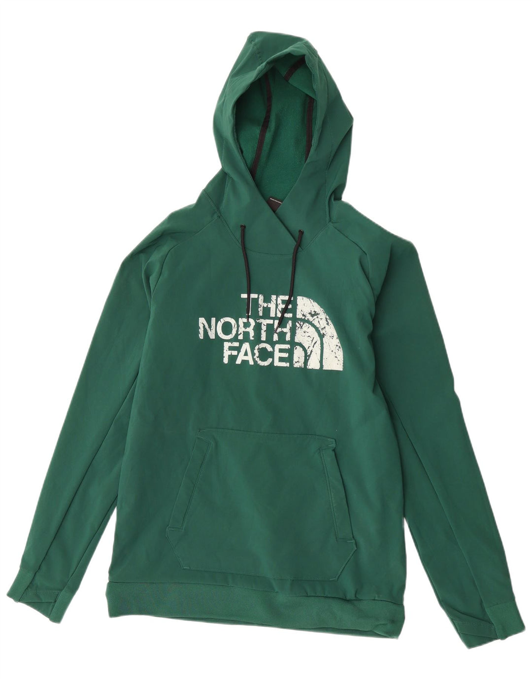 Męski sweter z kapturem The North Face z grafiką, mały, zielony, z poliestru