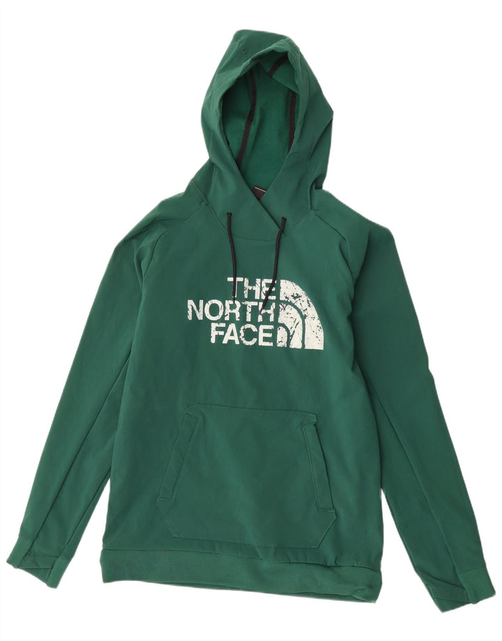 Męski sweter z kapturem The North Face z grafiką, mały, zielony, z poliestru