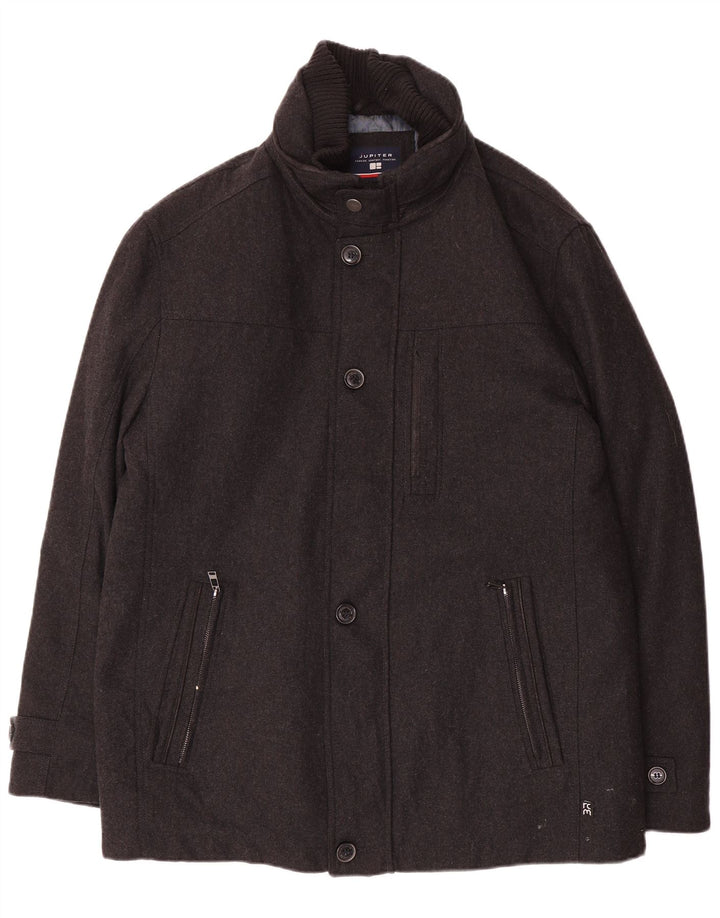 Płaszcz męski Jupiter UK 42 XL, szara wełna