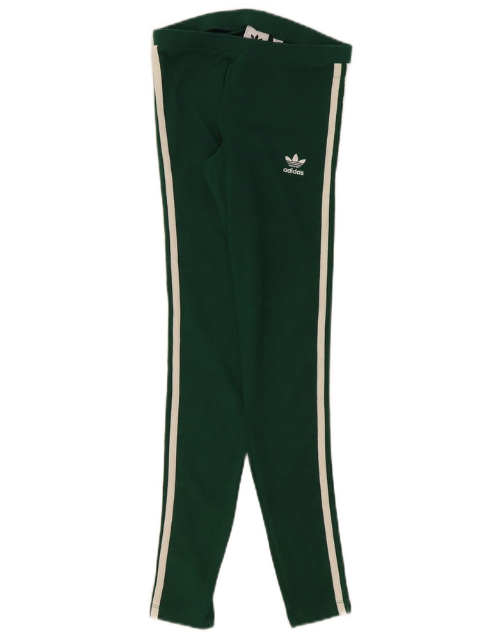 Legginsy Damskie Adidas UK 8 Małe Zielone Bawełniane