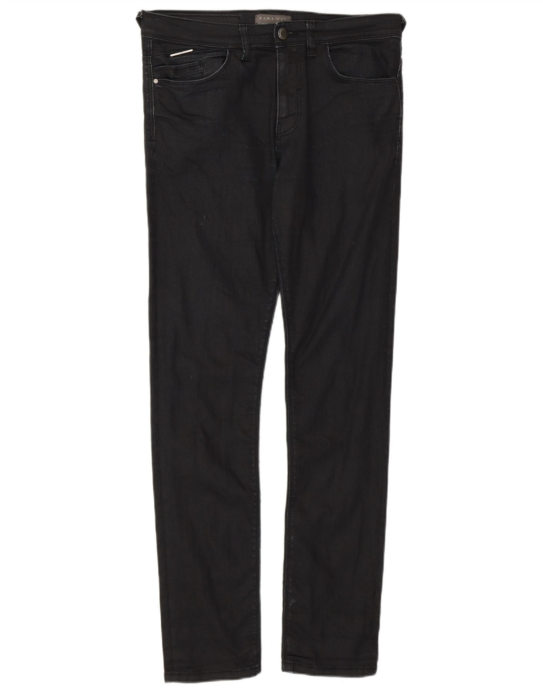 Męskie jeansy obcisłe ZARA EU 40 Medium W31 L30 Czarne bawełniane