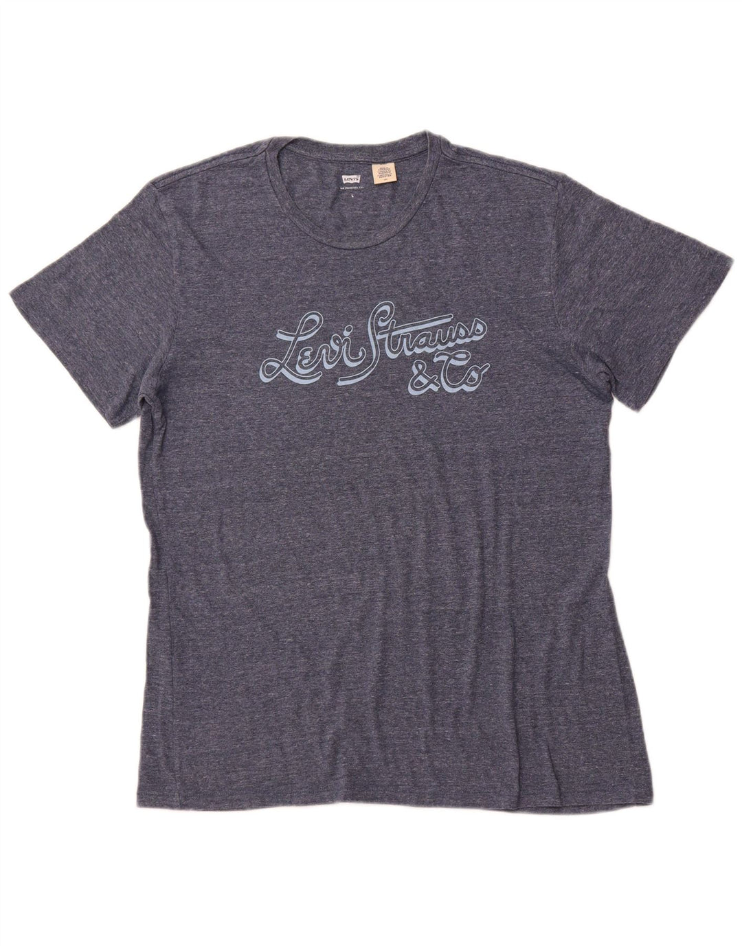 Męski T-shirt z grafiką LEVI'S, duży, niebieski