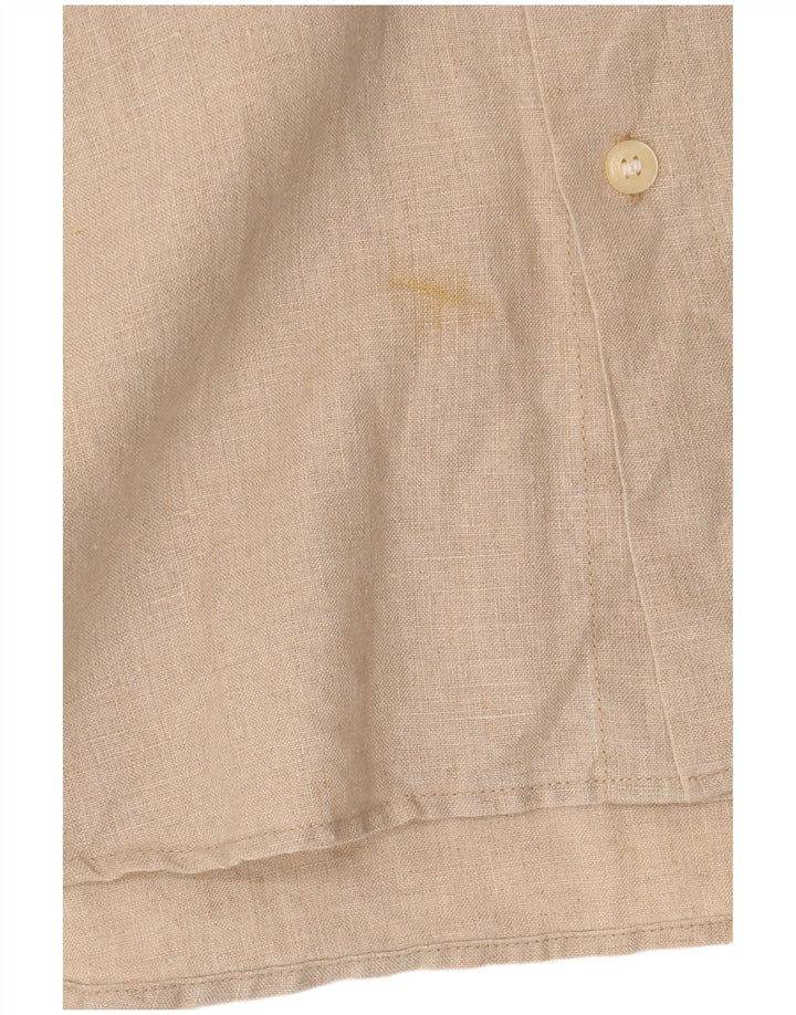 Koszula męska Calvin Klein Jeans 2XL beżowa, lniana