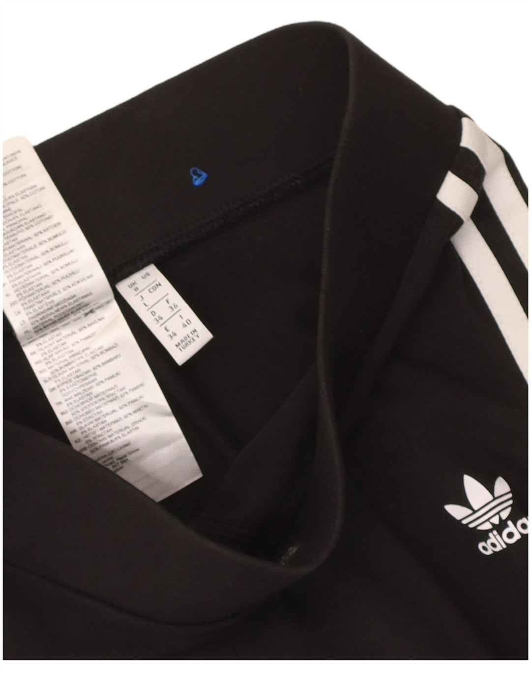 Legginsy Damskie Adidas UK 8 Małe Czarne Bawełniane